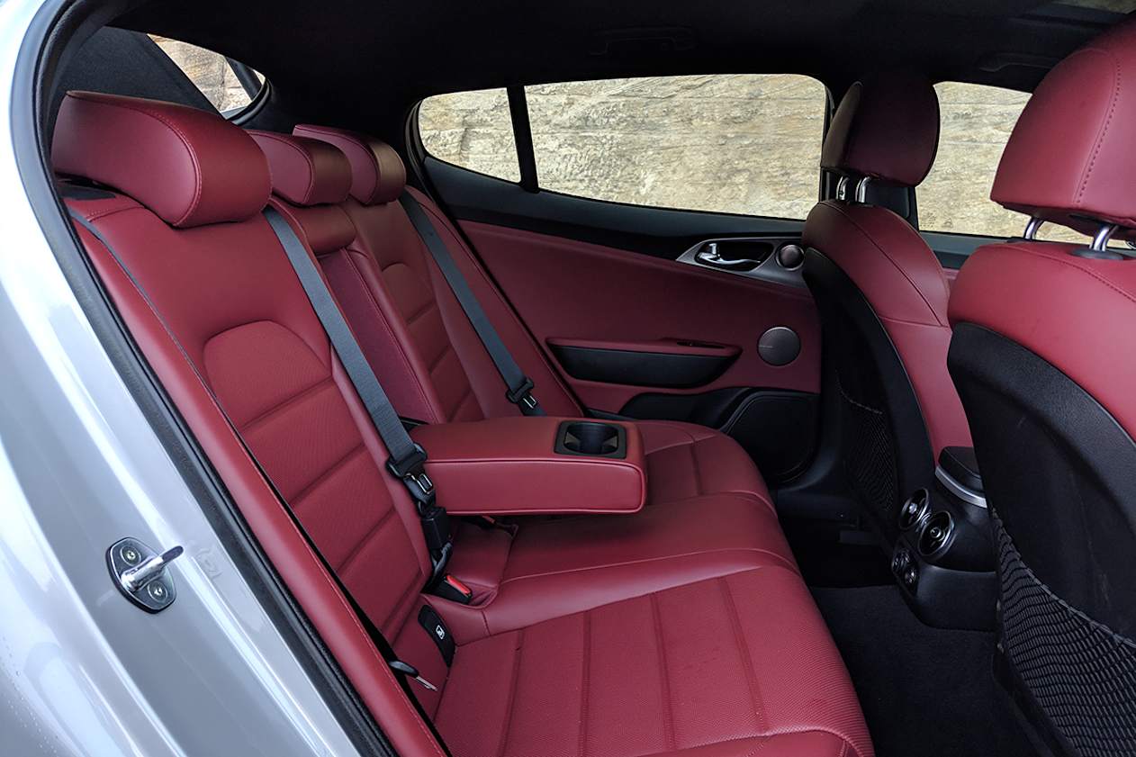 There’s ample room and comfort for the kids in the backseat.